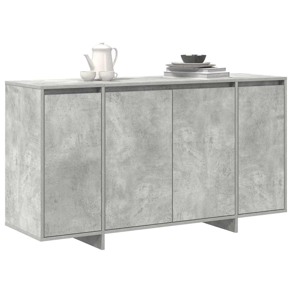 Buffet Gris béton 135 x 41 x 69 cm Bois d'ingénierie - XIOS