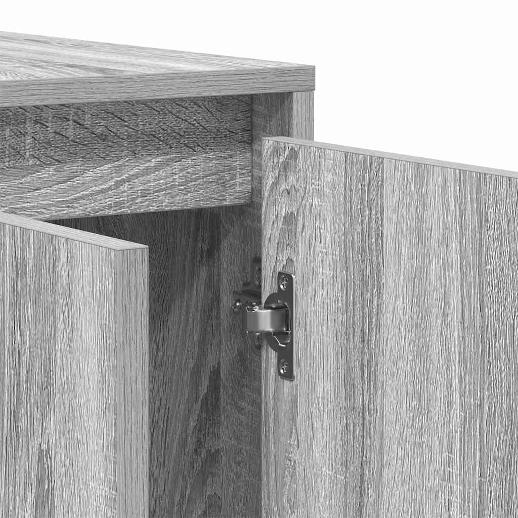 Buffet Gris Sonoma 135 x 41 x 75 cm Bois d'ingénierie