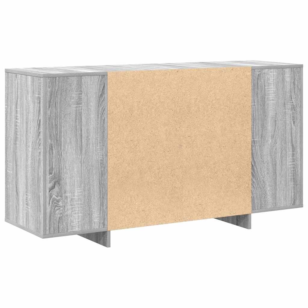 Buffet Gris Sonoma 135 x 41 x 75 cm Bois d'ingénierie