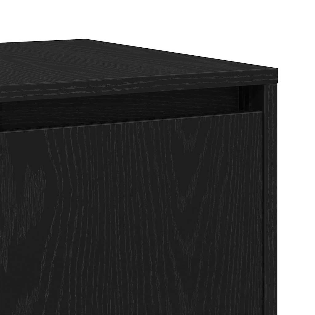 Buffet Chêne noir 135 x 41 x 75 cm Bois d'ingénierie