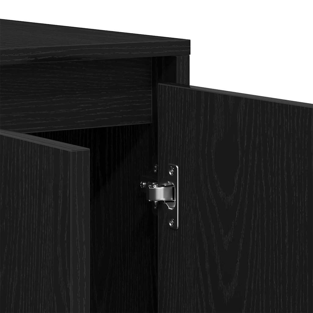 Buffet Chêne noir 135 x 41 x 75 cm Bois d'ingénierie