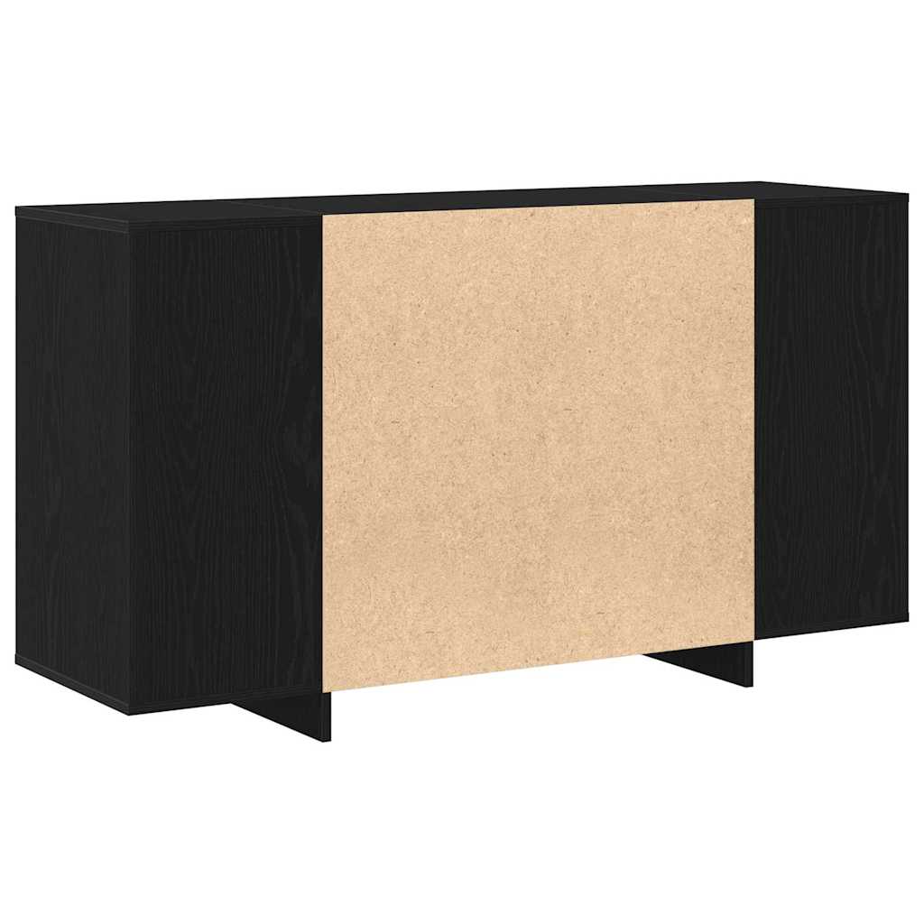 Buffet Chêne noir 135 x 41 x 75 cm Bois d'ingénierie