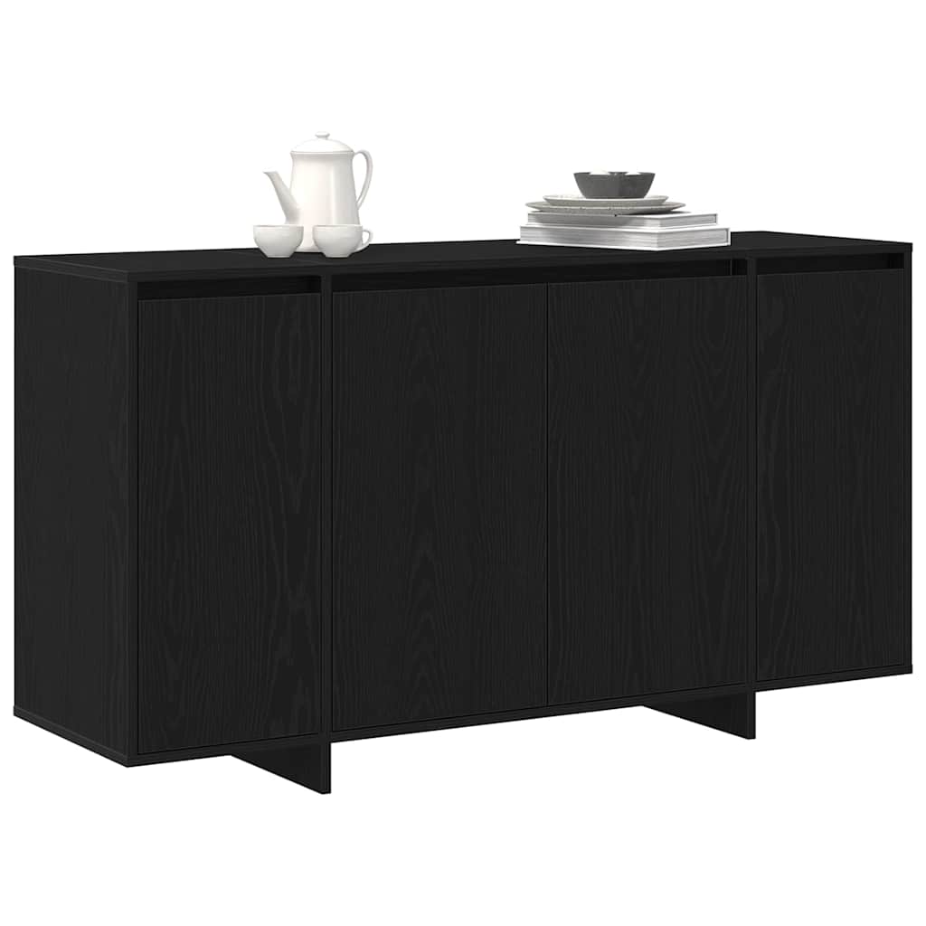 Buffet Chêne noir 135 x 41 x 75 cm Bois d'ingénierie