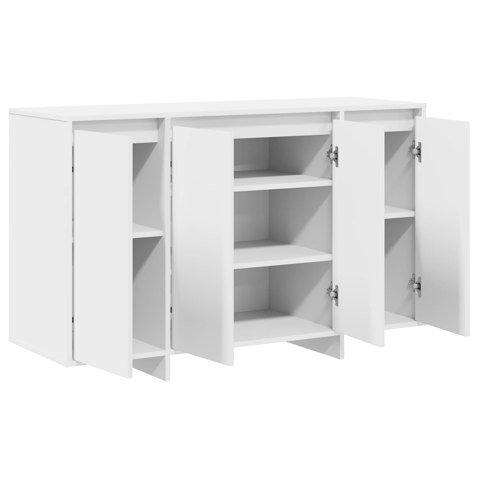Buffet Blanc 120 x 41 x 75 cm Bois d'ingénierie