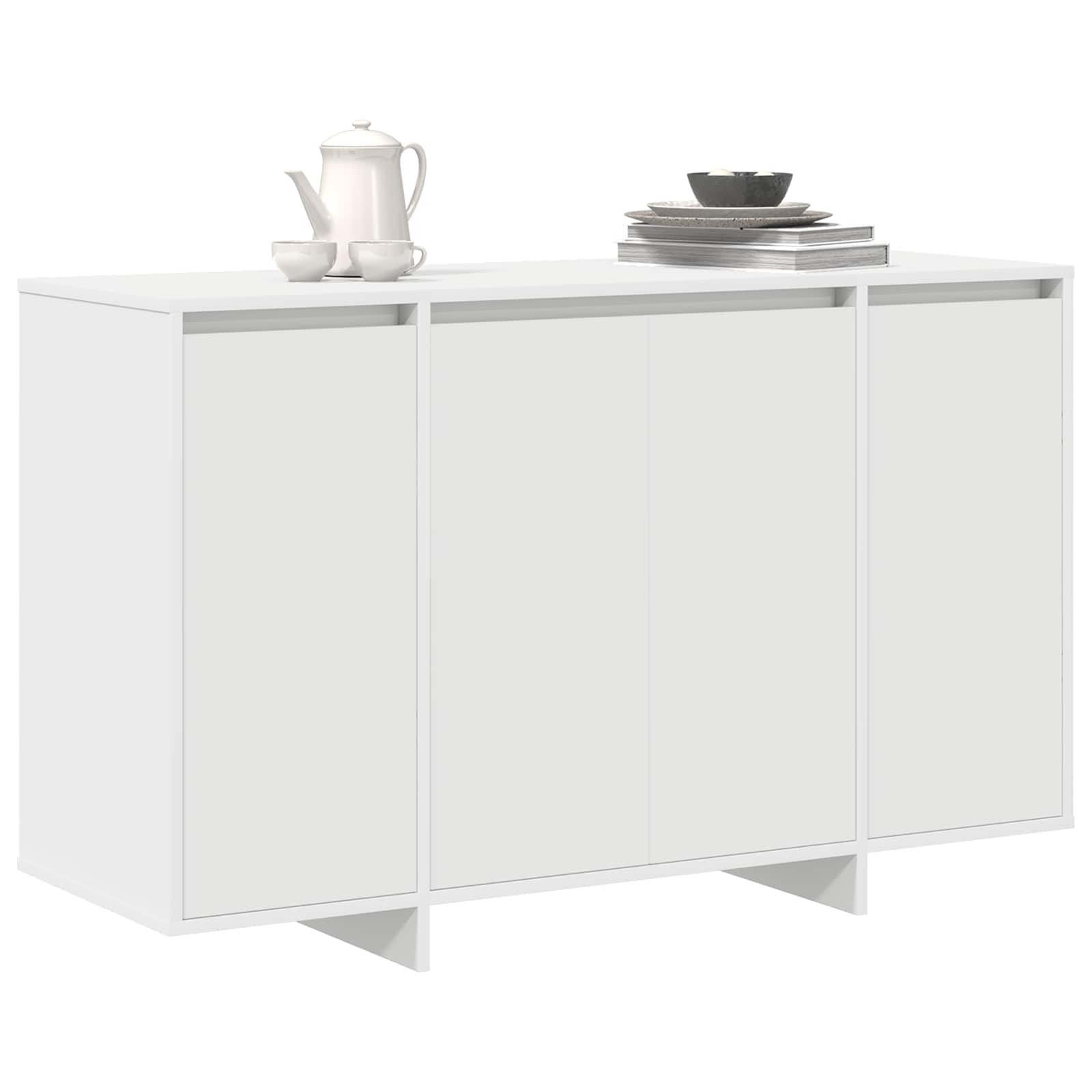Buffet Blanc 120 x 41 x 75 cm Bois d'ingénierie