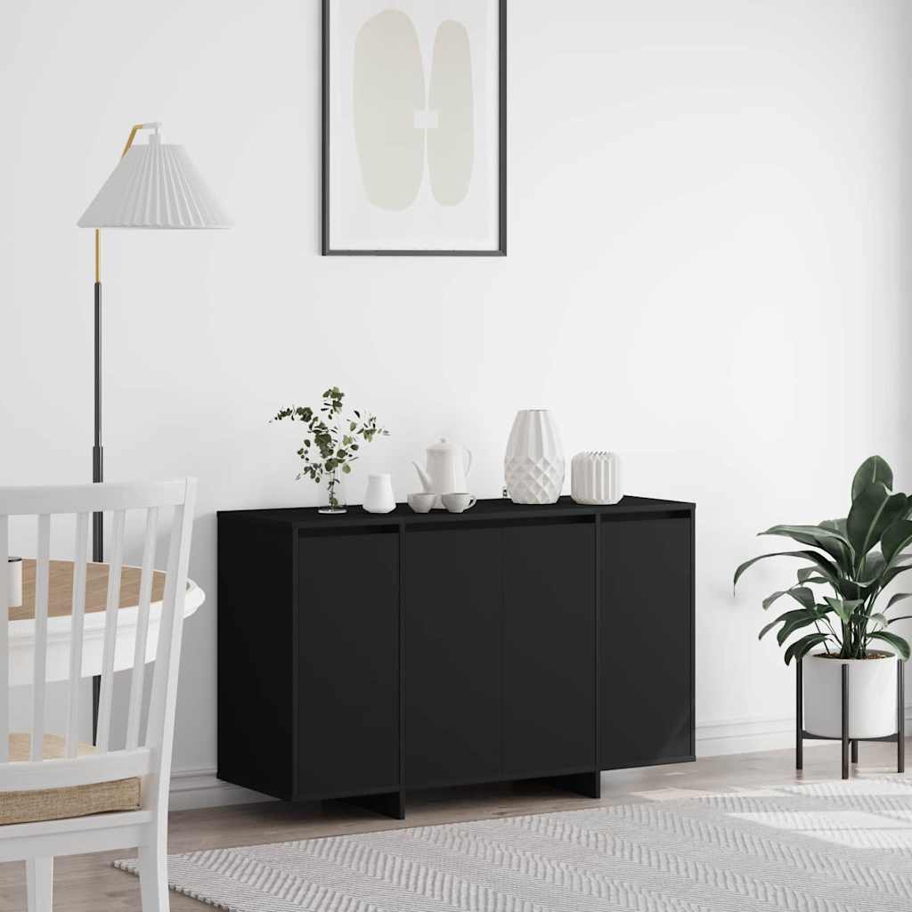 Buffet Noir 120 x 41 x 75 cm Bois d'ingénierie - XIOS