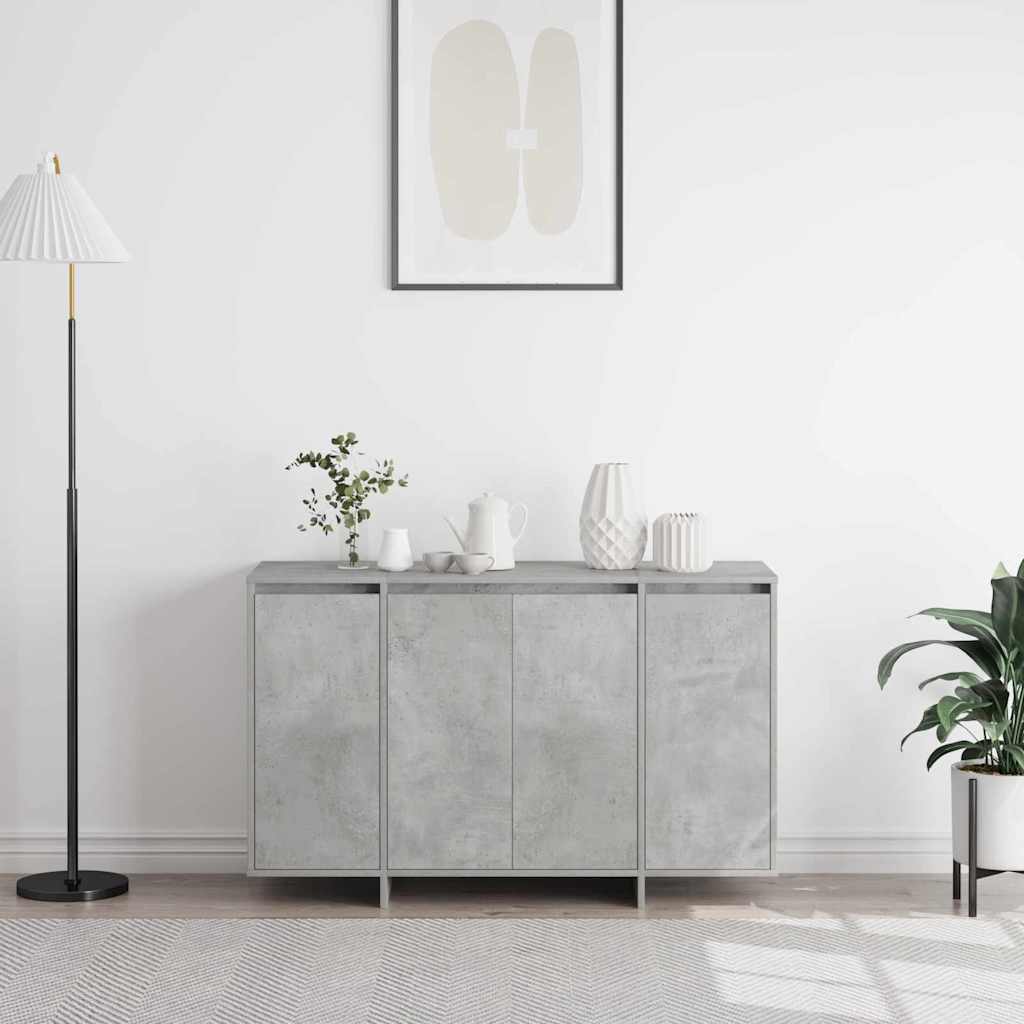 Buffet Gris béton 120 x 41 x 75 cm Bois d'ingénierie - XIOS