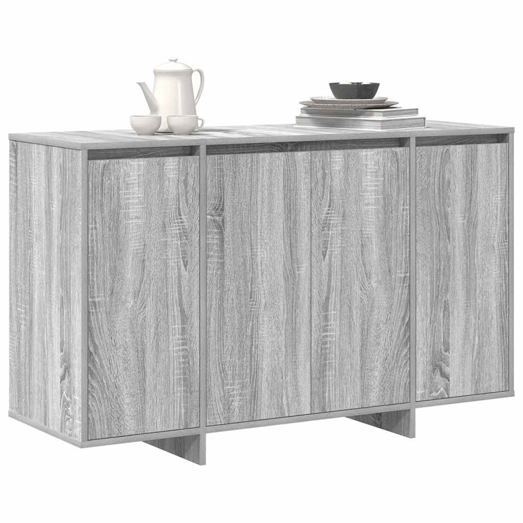 Buffet Sonoma gris 120 x 41 x 75 cm Bois d'ingénierie - XIOS