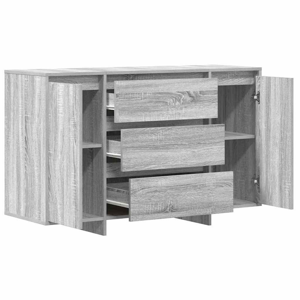 Buffet Sonoma gris 120 x 41 x 75 cm Bois d'ingénierie - XIOS