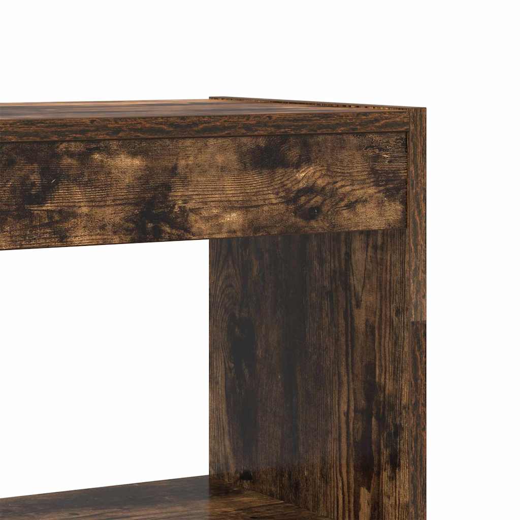 Bibliothèque Chêne fumé 80 x 30 x 198 cm Bois d'ingénierie - XIOS