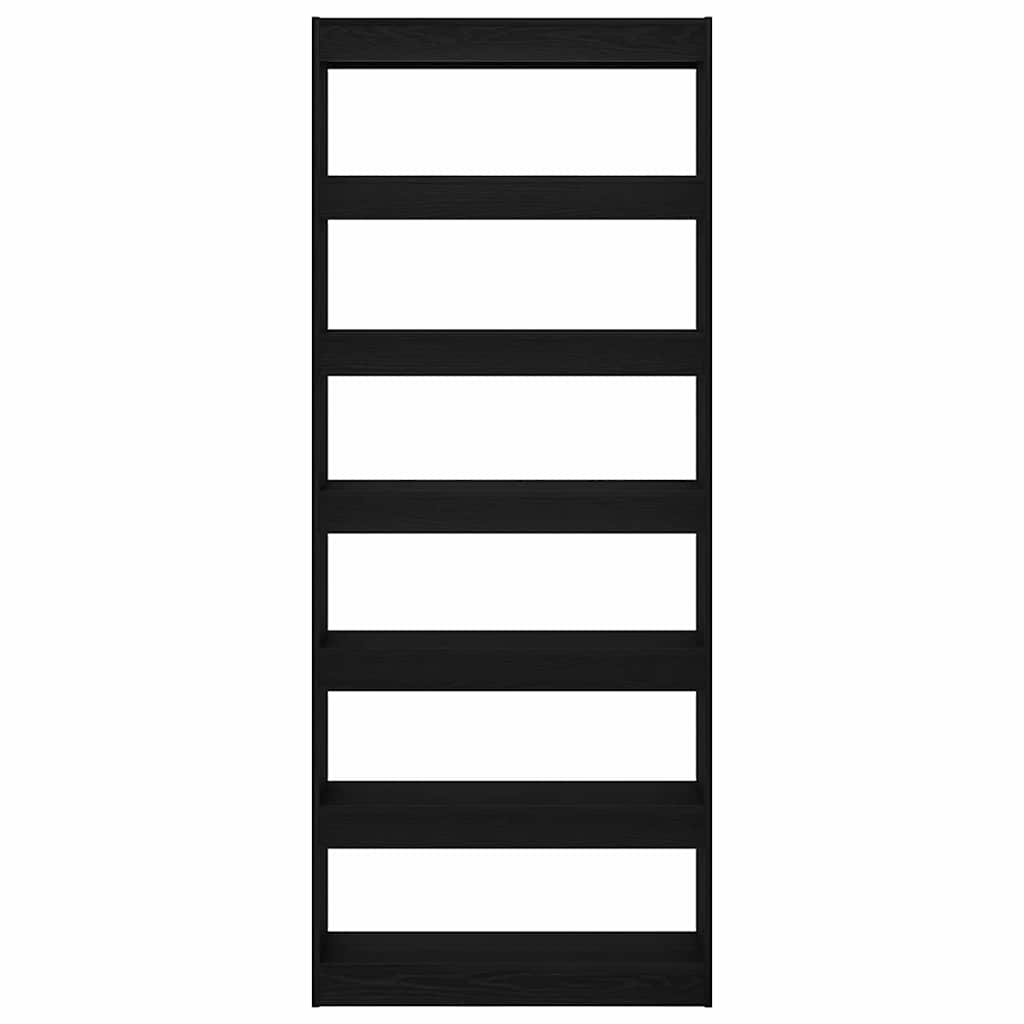 Bibliothèque Chêne noir 80 x 30 x 198 cm Bois d'ingénierie - XIOS