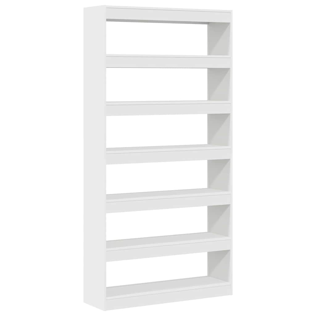 Bibliothèque 6 niveaux 100 x 30 x 198 cm Bois d'ingénierie