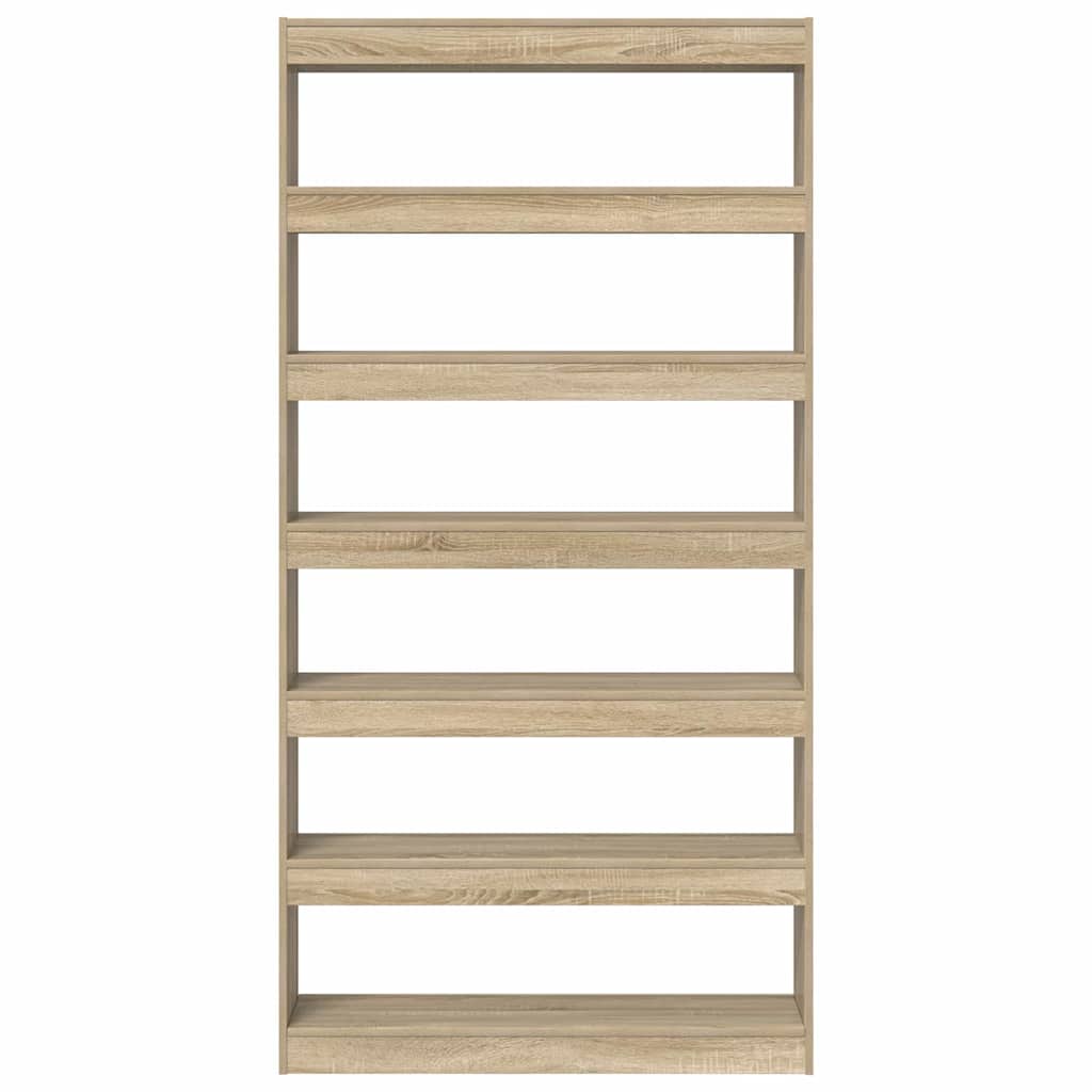 Bibliothèque 6 niveaux 100 x 30 x 198 cm Bois d'ingénierie