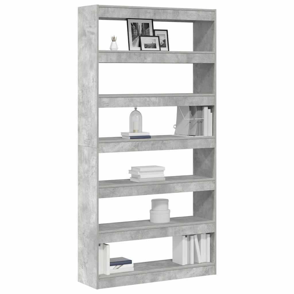 Bibliothèque 6 niveaux 100 x 30 x 198 cm Bois d'ingénierie