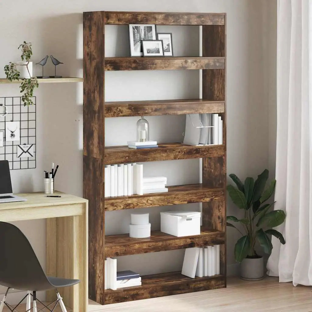Bibliothèque 6 niveaux 100 x 30 x 198 cm Bois d’ingénierie - XIOS