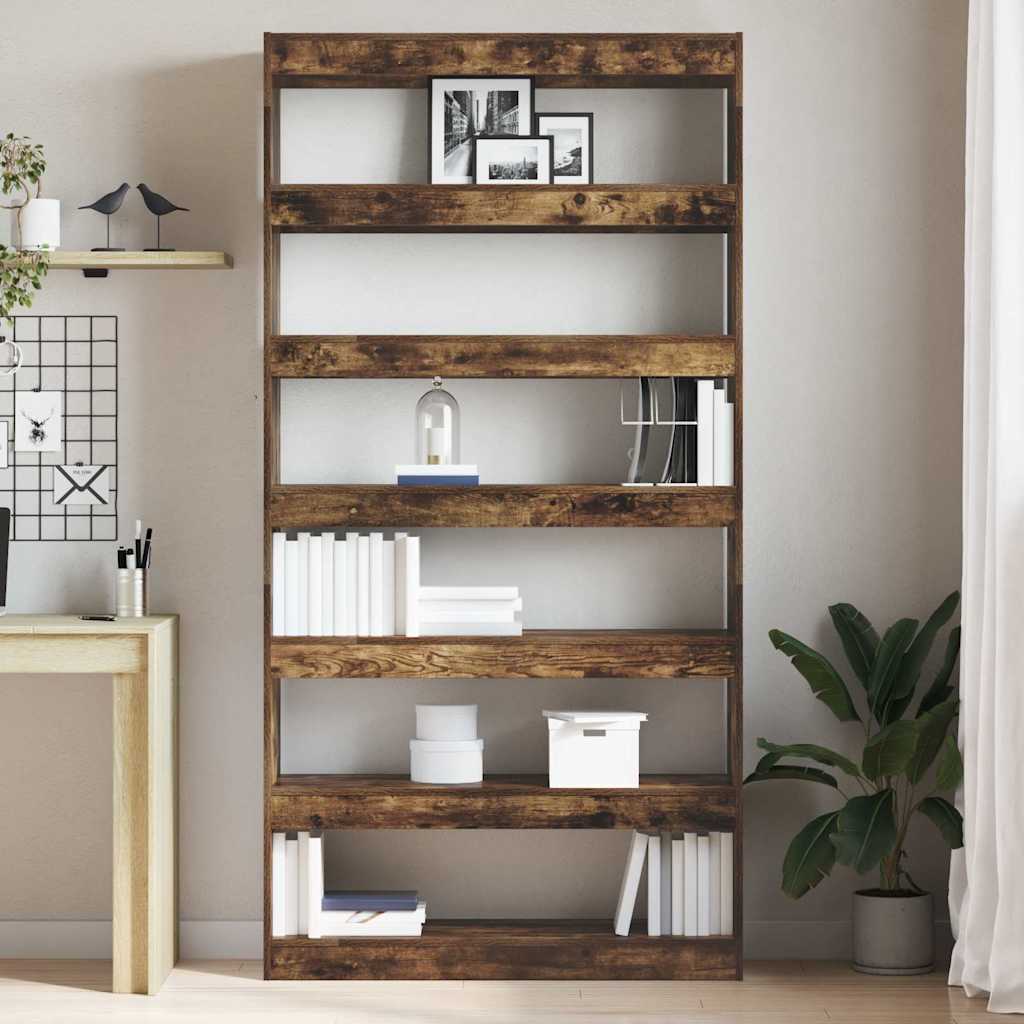 Bibliothèque 6 niveaux 100 x 30 x 198 cm Bois d'ingénierie - XIOS