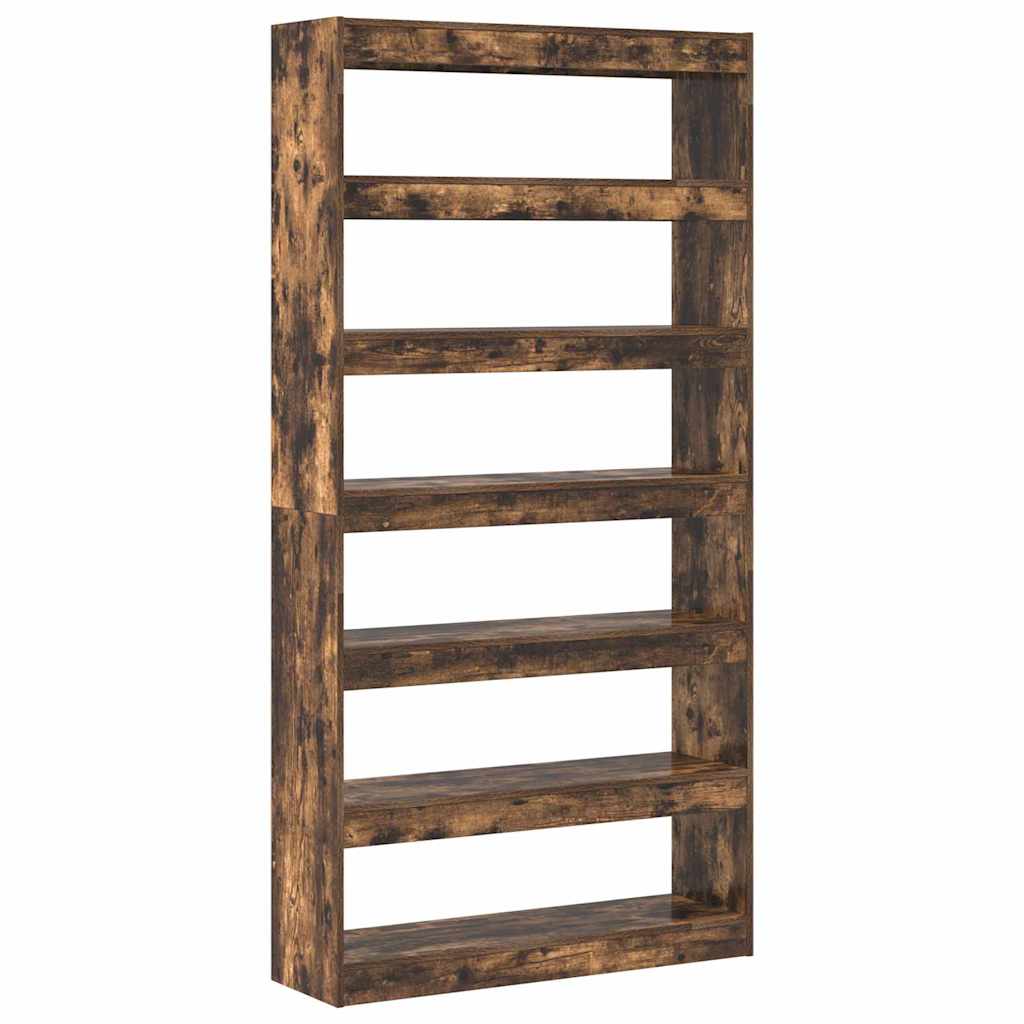 Bibliothèque 6 niveaux 100 x 30 x 198 cm Bois d'ingénierie - XIOS