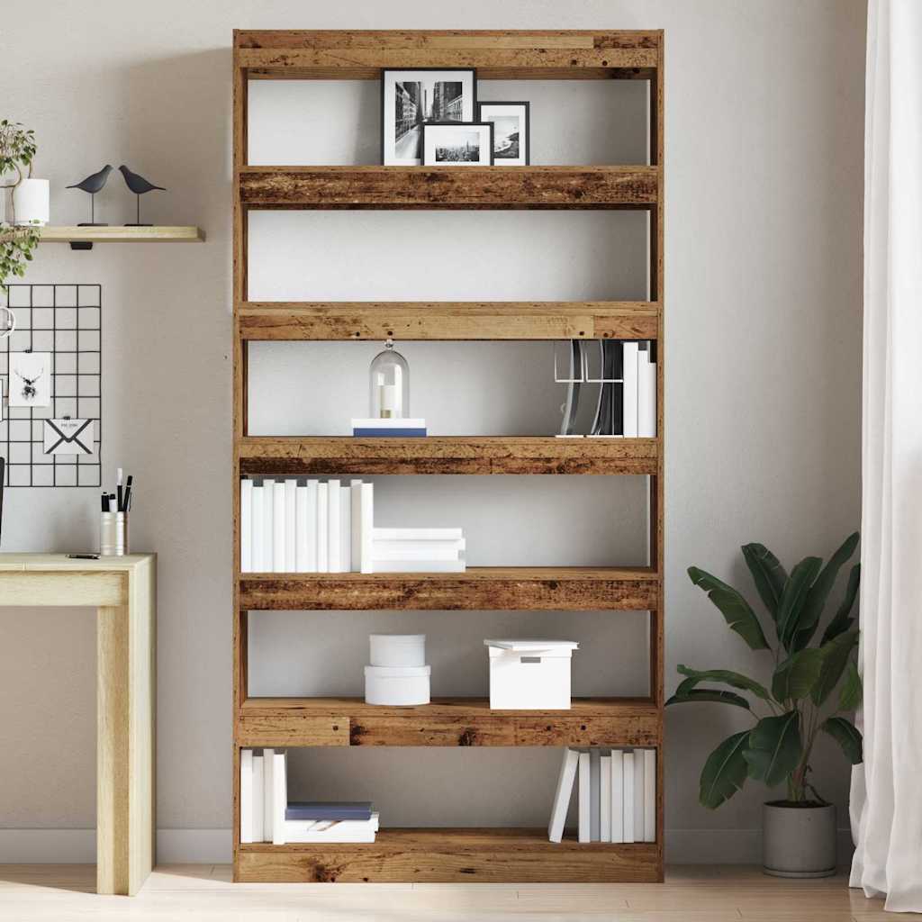 Bibliothèque Bois de récupération 100 x 30 x 198 cm - XIOS