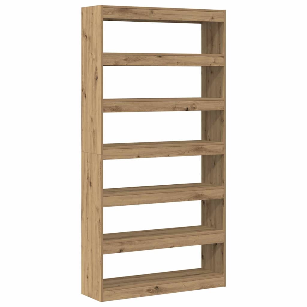 Bibliothèque 6 niveaux 100 x 30 x 198 cm Bois d'ingénierie