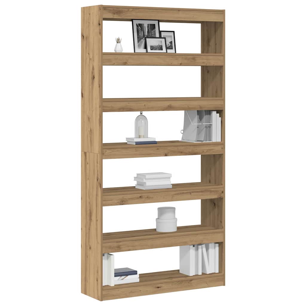 Bibliothèque 6 niveaux 100 x 30 x 198 cm Bois d'ingénierie