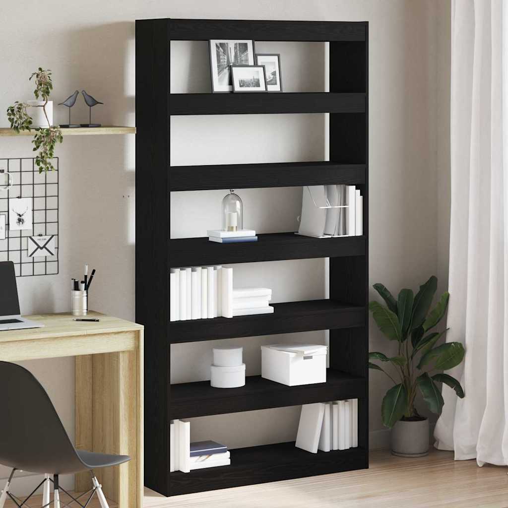 Bibliothèque 6 niveaux 100 x 30 x 198 cm Bois d'ingénierie - XIOS