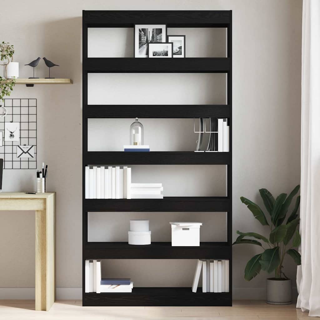 Bibliothèque 6 niveaux 100 x 30 x 198 cm Bois d'ingénierie - XIOS