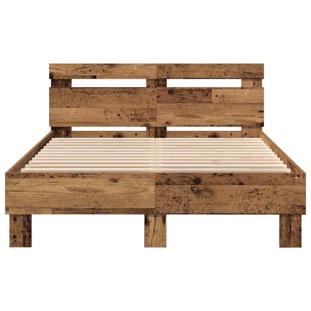 Cadre de lit Bois ancien 120 x 190 cm Bois d'ingénierie - XIOS