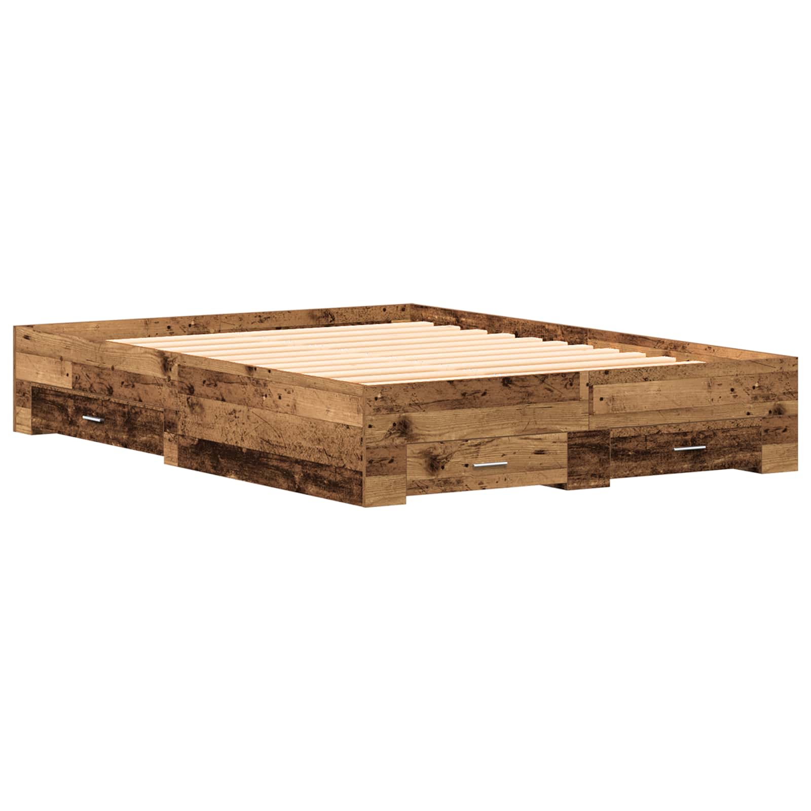 Cadre de lit Bois Ancien 140 x 190 cm Bois d'ingénierie - XIOS