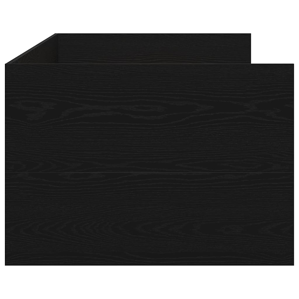 Cadre de lit de jour avec tiroirs Chêne noir 90 x 200 cm - XIOS