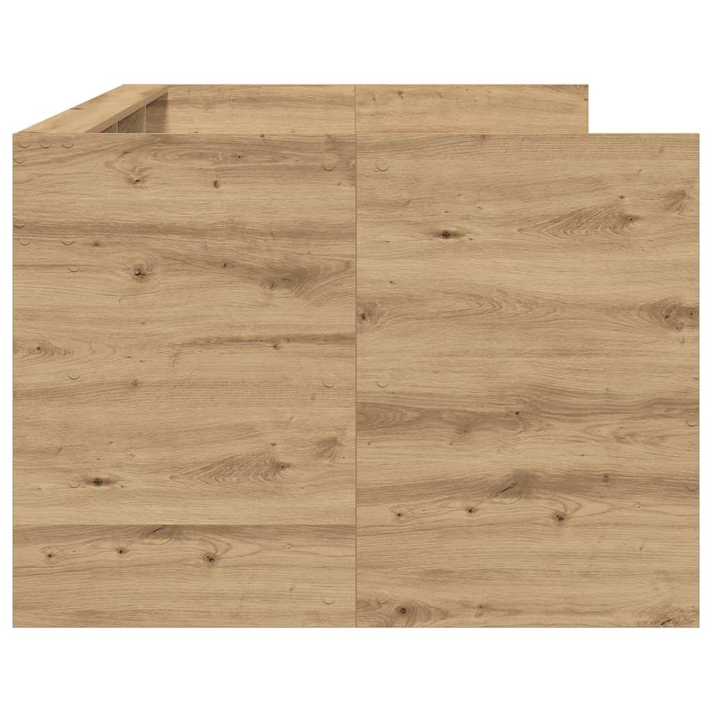 Cadre de lit de jour avec tiroirs chêne artisanal 90 x 190 cm - XIOS