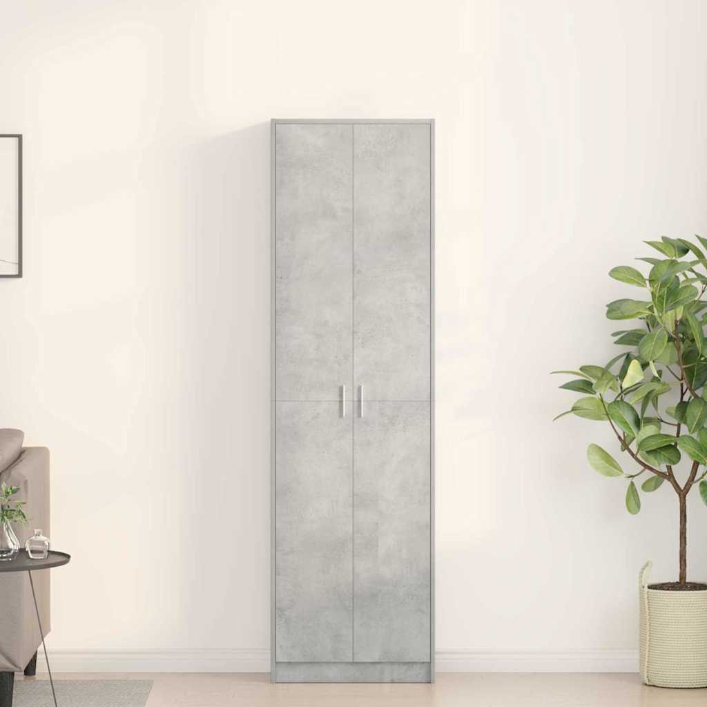 Armoire Gris béton 55 x 25 x 189 cm Bois d'ingénierie - XIOS