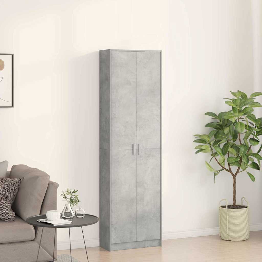 Armoire Gris béton 55 x 25 x 189 cm Bois d'ingénierie - XIOS