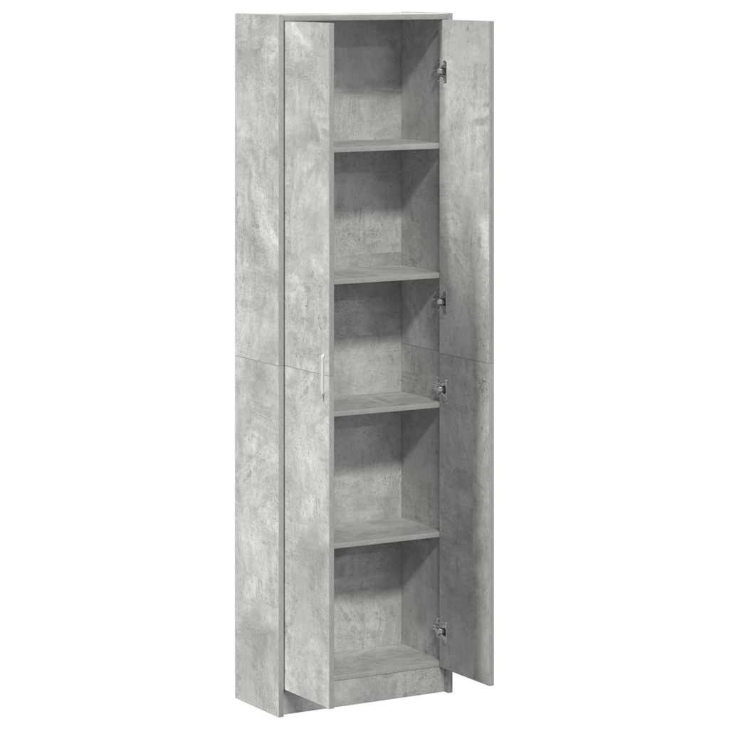 Armoire Gris béton 55 x 25 x 189 cm Bois d'ingénierie - XIOS