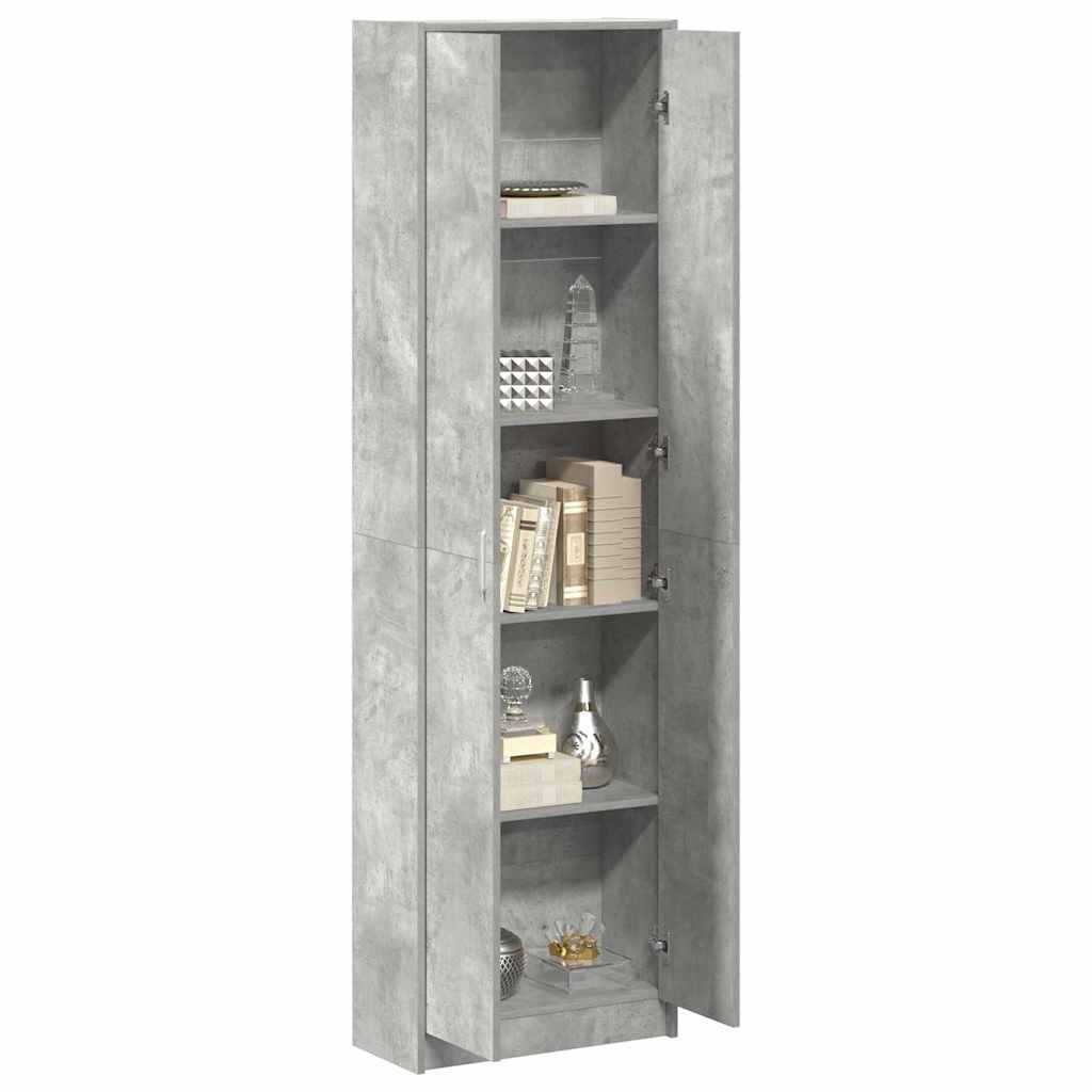 Armoire Gris béton 55 x 25 x 189 cm Bois d'ingénierie - XIOS
