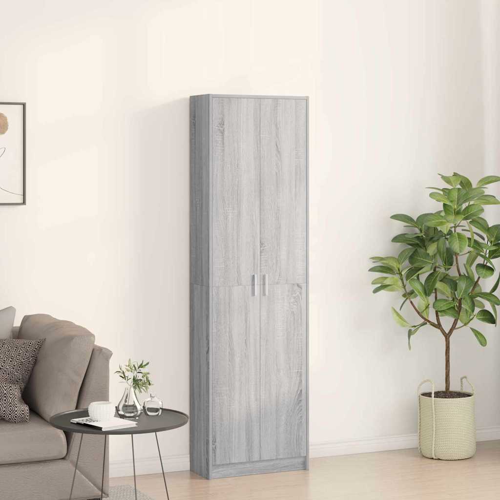 Armoire Gris Sonoma 55 x 25 x 189 cm Bois d'ingénierie