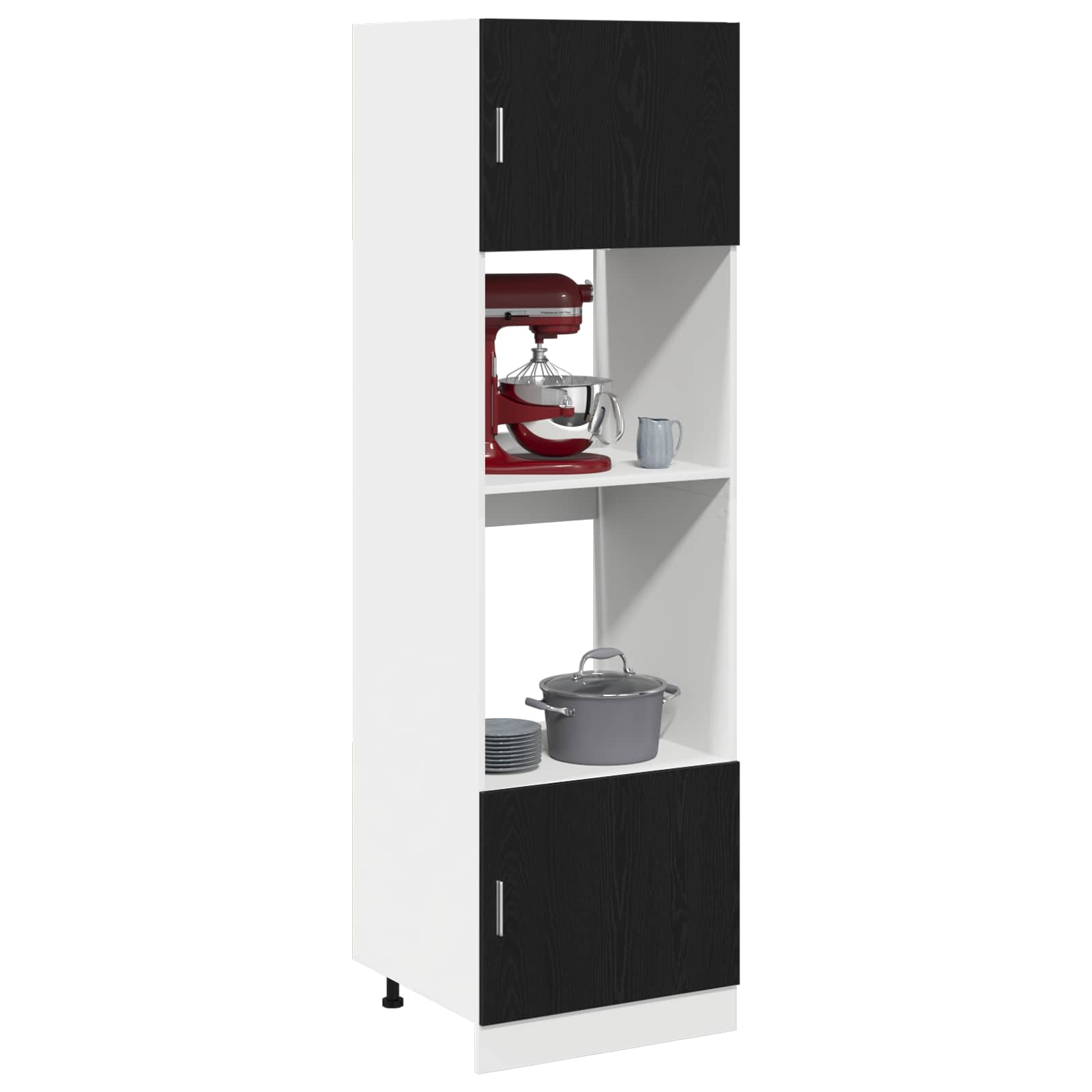 Armoire suspendue Chêne noir 60 x 57 x 207 cm Bois d'ingénierie - XIOS