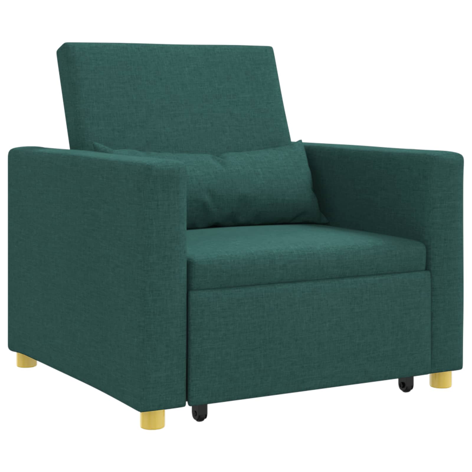 Canapé-lit escamotable simple Vert foncé 90 x 165 x 87 cm tissu - XIOS