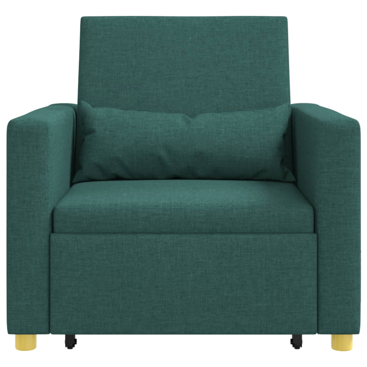 Canapé-lit escamotable simple Vert foncé 90 x 165 x 87 cm tissu