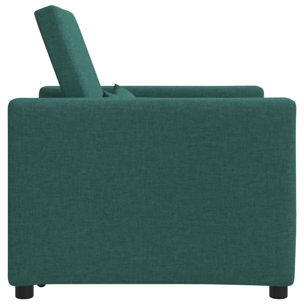 Canapé Lit Simple Vert foncé 90 x 165 x 87 cm tissu - XIOS