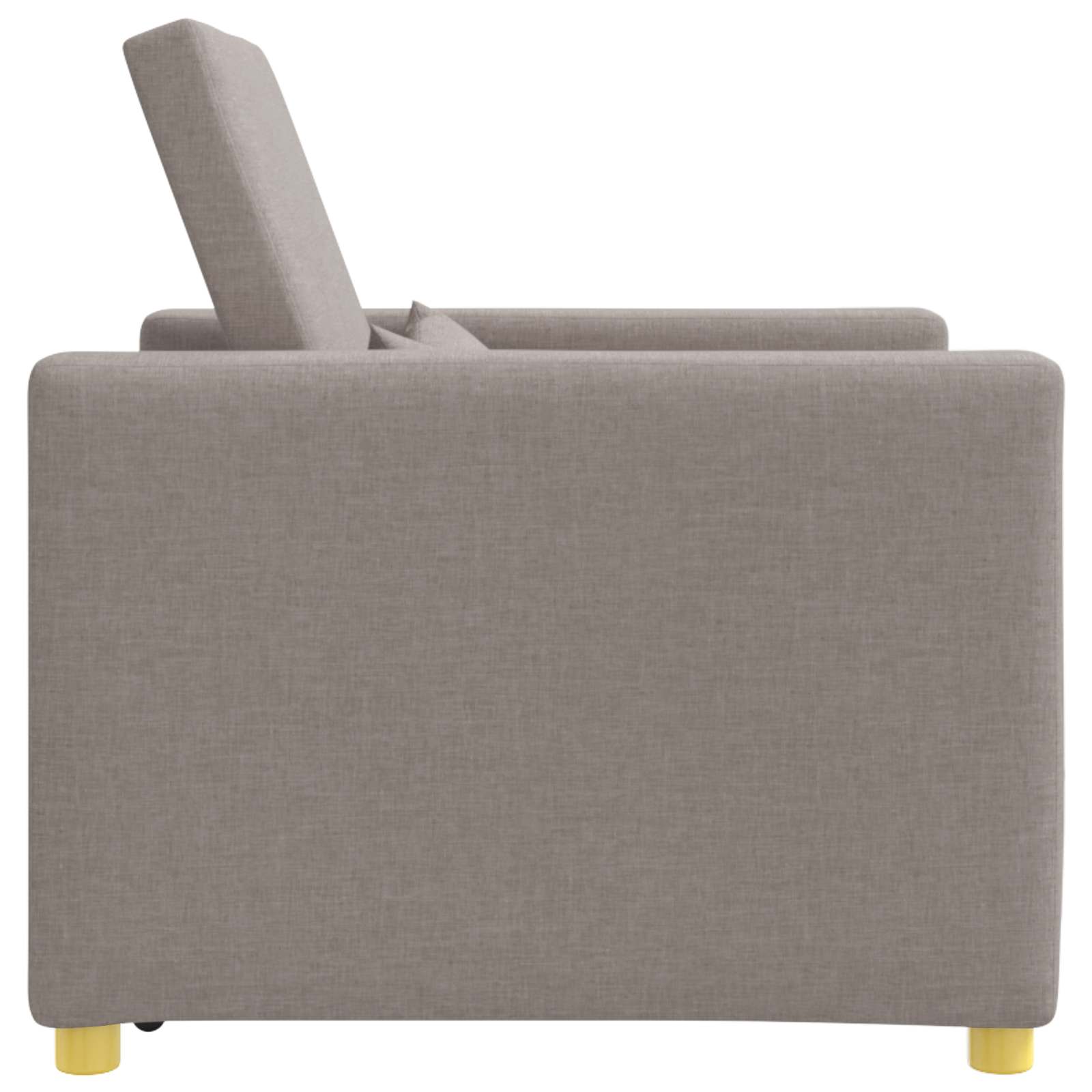 Canapé-lit escamotable simple Taupe tissu