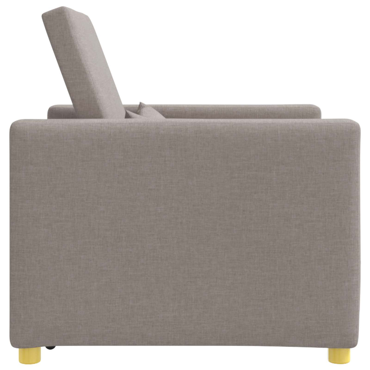 Canapé-lit escamotable simple Taupe tissu