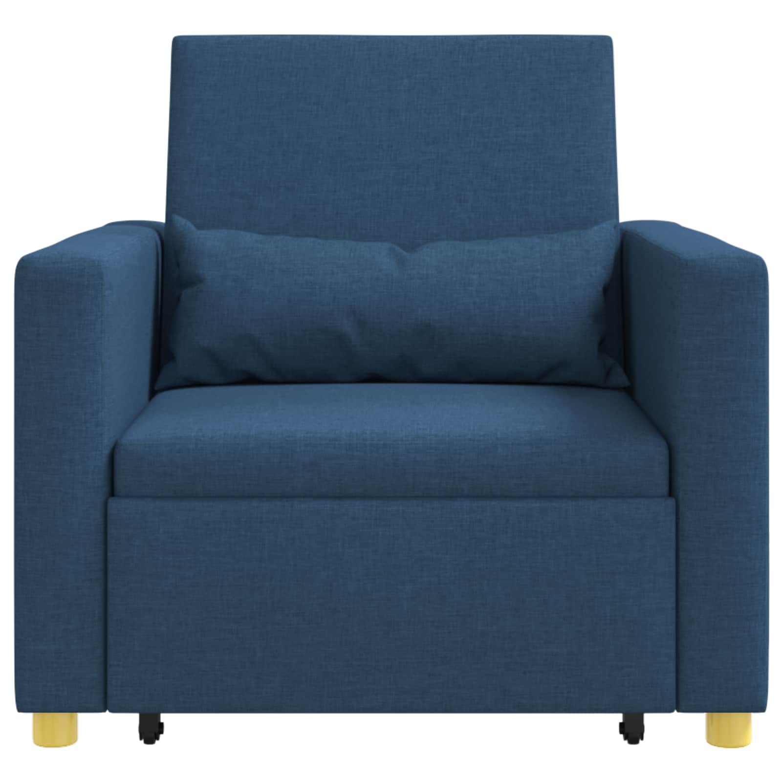 Canapé-lit escamotable simple Bleu 90 x 165 x 87 cm tissu - XIOS