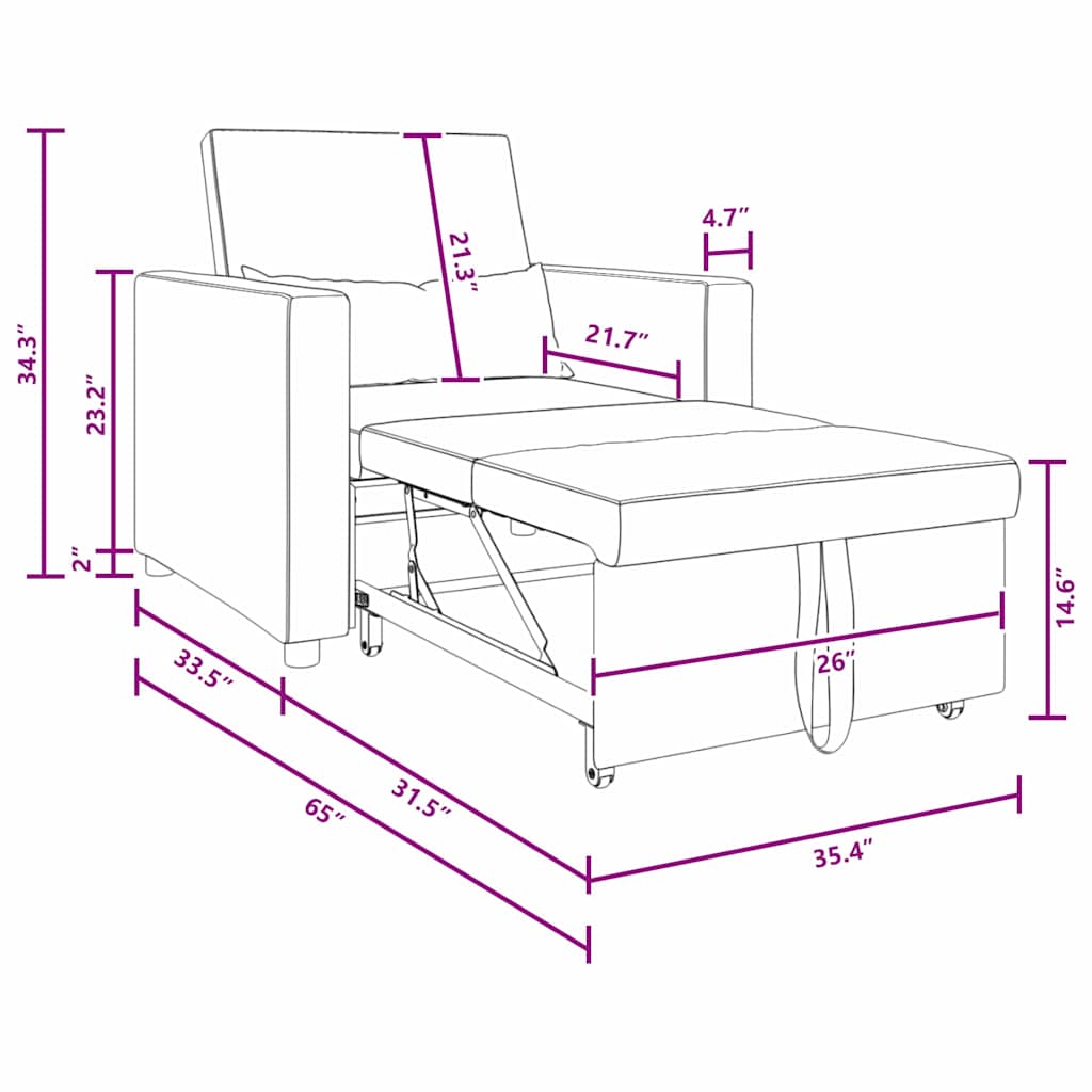 Canapé Lit Simple Gris foncé 90 x 165 x 87 cm Velours - XIOS
