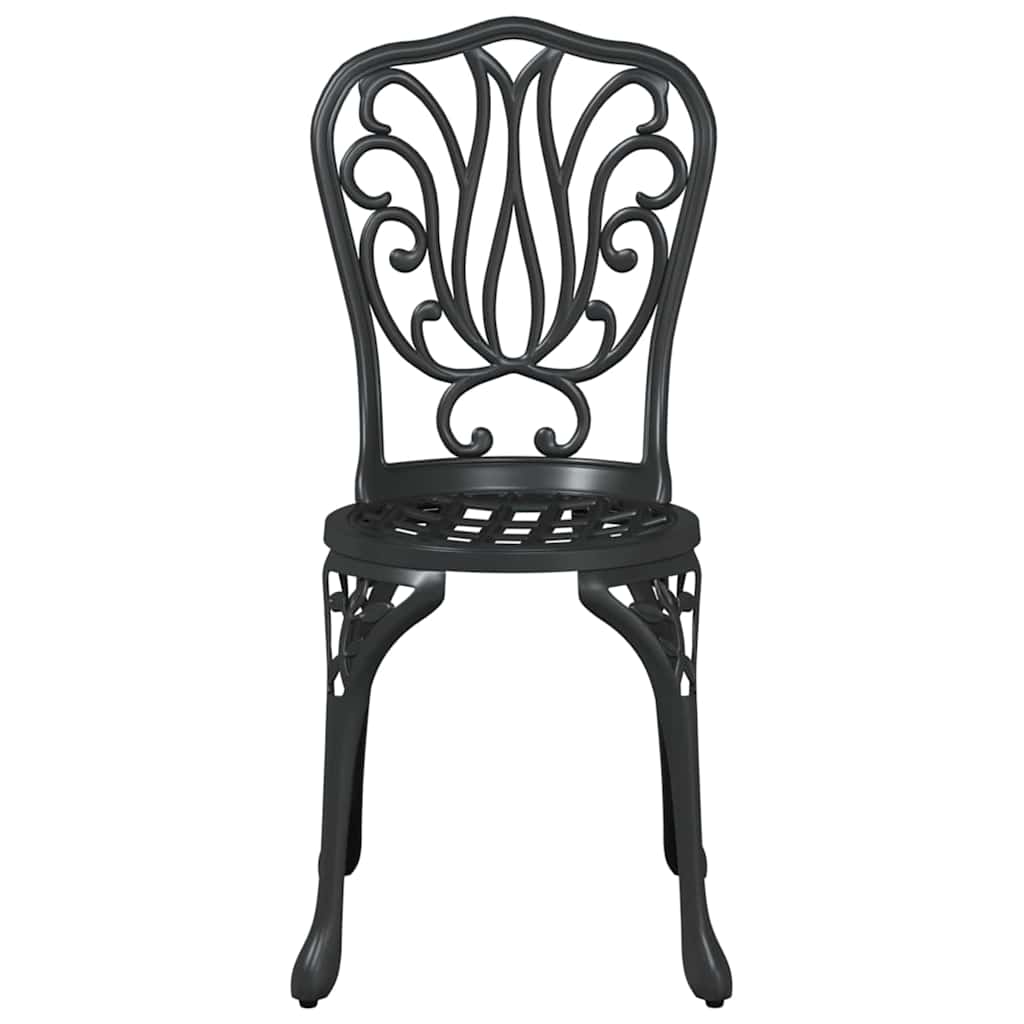 Ensemble bistro de jardin 3 pcs Noir Aluminium - XIOS