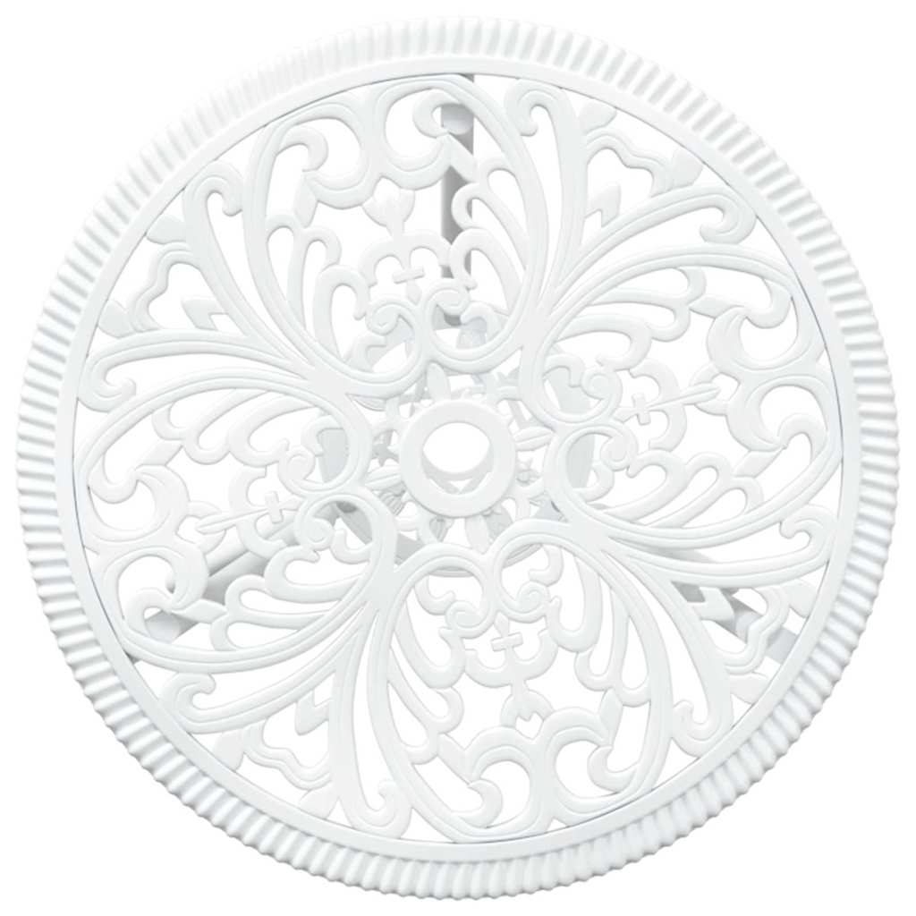 Ensemble bistro de jardin 3 pcs Blanc Aluminium - XIOS