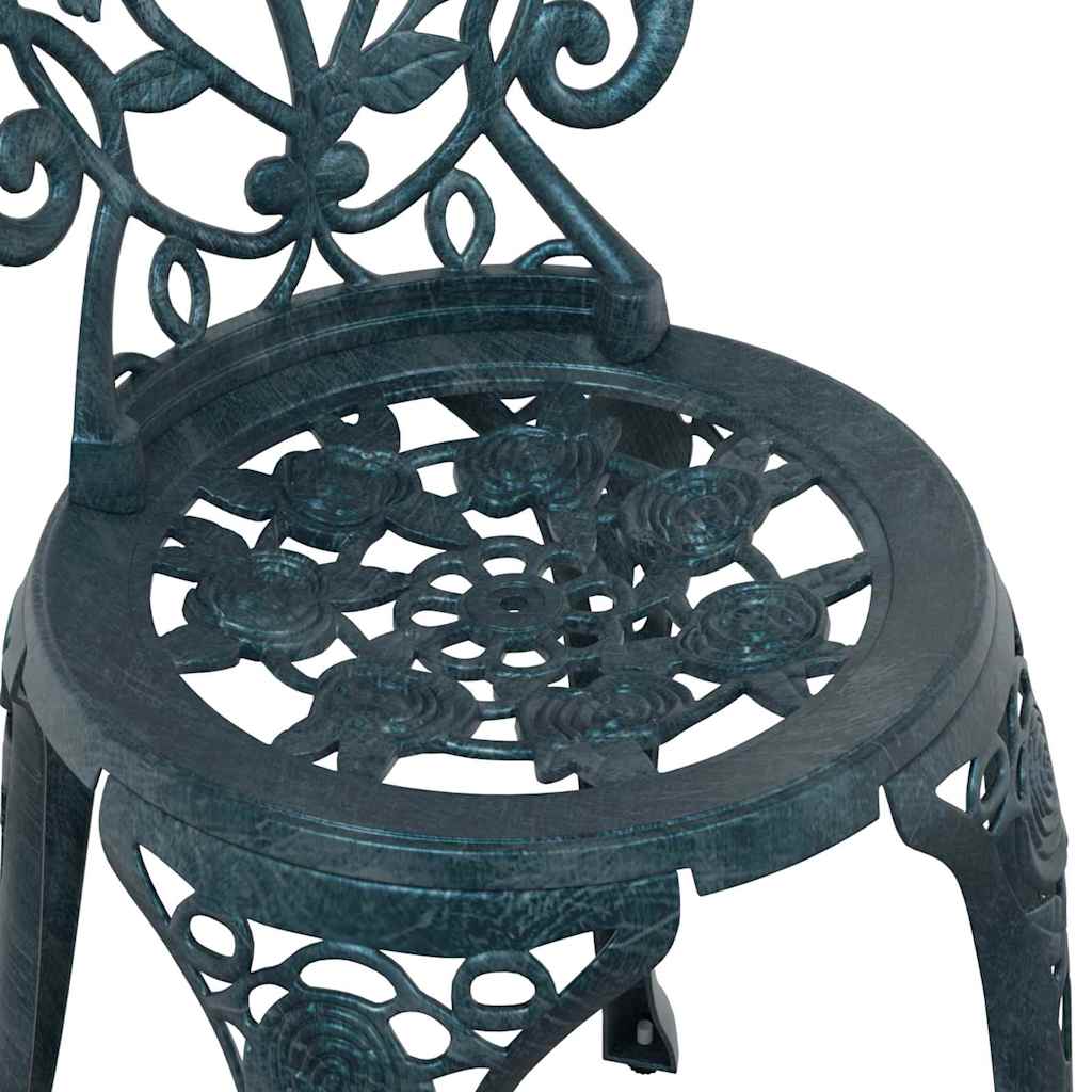 Ensemble bistro de jardin 3 pcs Vert Aluminium - XIOS