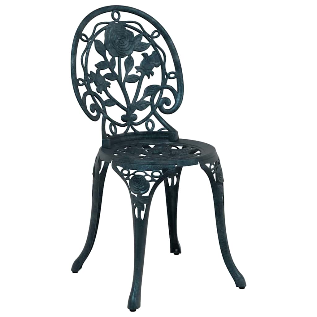Ensemble bistro de jardin 3 pcs Vert Aluminium - XIOS