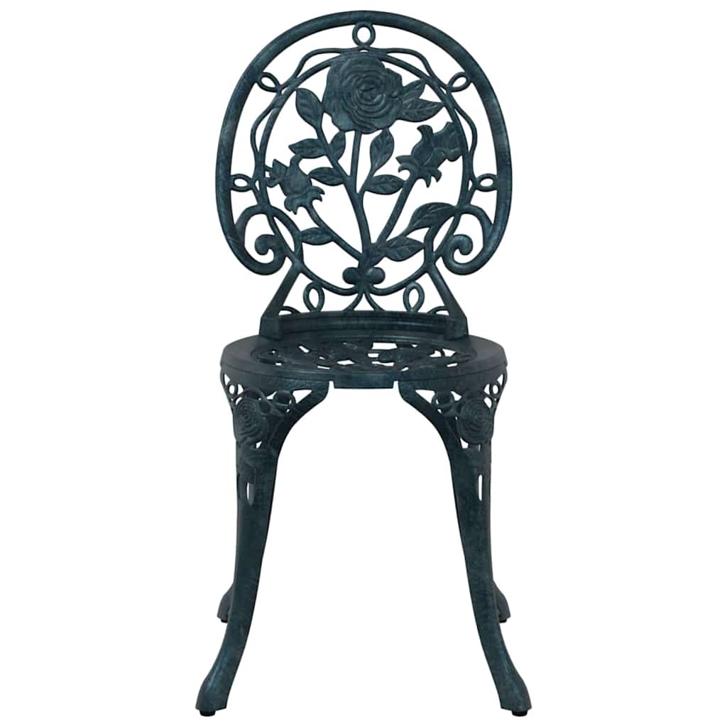 Ensemble bistro de jardin 3 pcs Vert Aluminium - XIOS