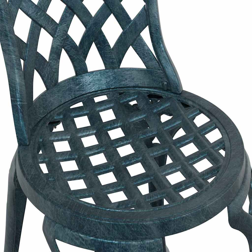 Ensemble bistro de jardin 3 pcs Vert Aluminium - XIOS