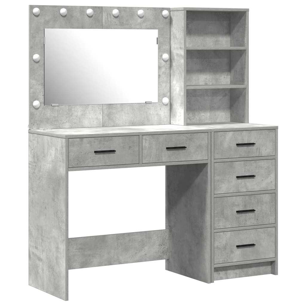 Table de Toilette Gris 78.5 x 41 x 135 cm Bois d'ingénierie - XIOS